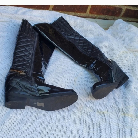 Jeffrey Campbell Quilted horsebit riding‎ boots 10 - Picture 2 of 14